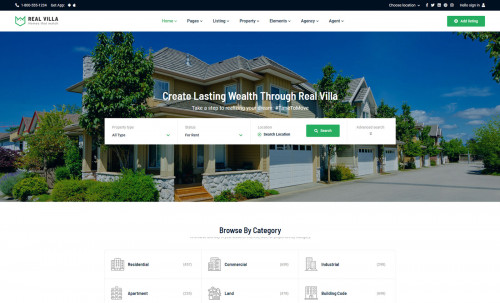 Real Villa Real Estate HTML5 Template