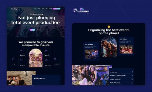 Presentup Event Planner and Celebrations Management WordPress Theme