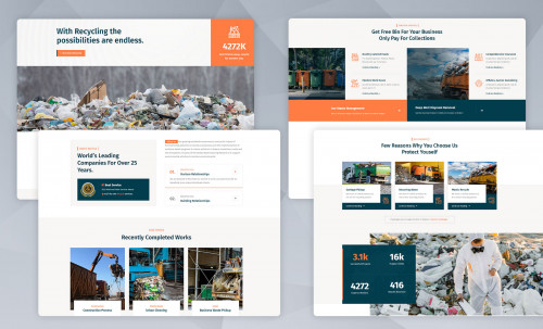 Trashly Waste Pickup and Disposal Services WordPress Theme