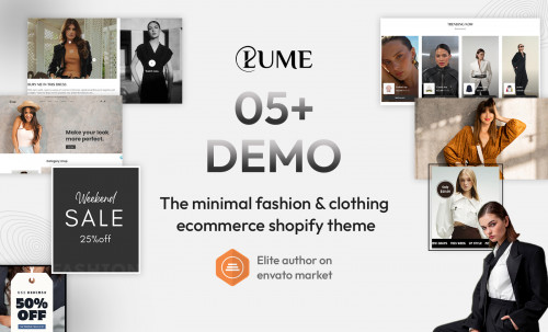 Lume Minimal Fashion Clothing Shopify Theme