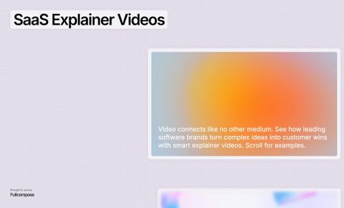 SaaS Explainer Videos