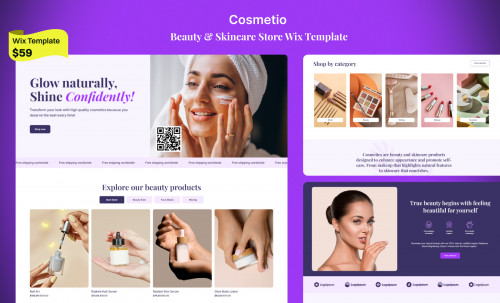 Cosmetio Wix Template