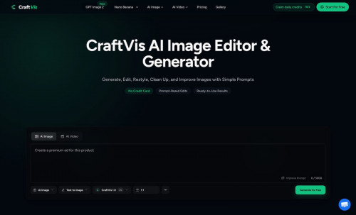 CraftVis AI Image Editor