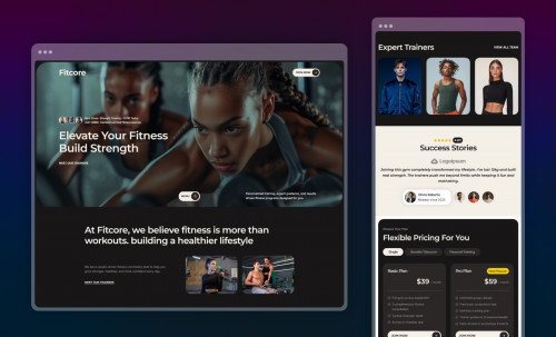 Fitcore Wix Template