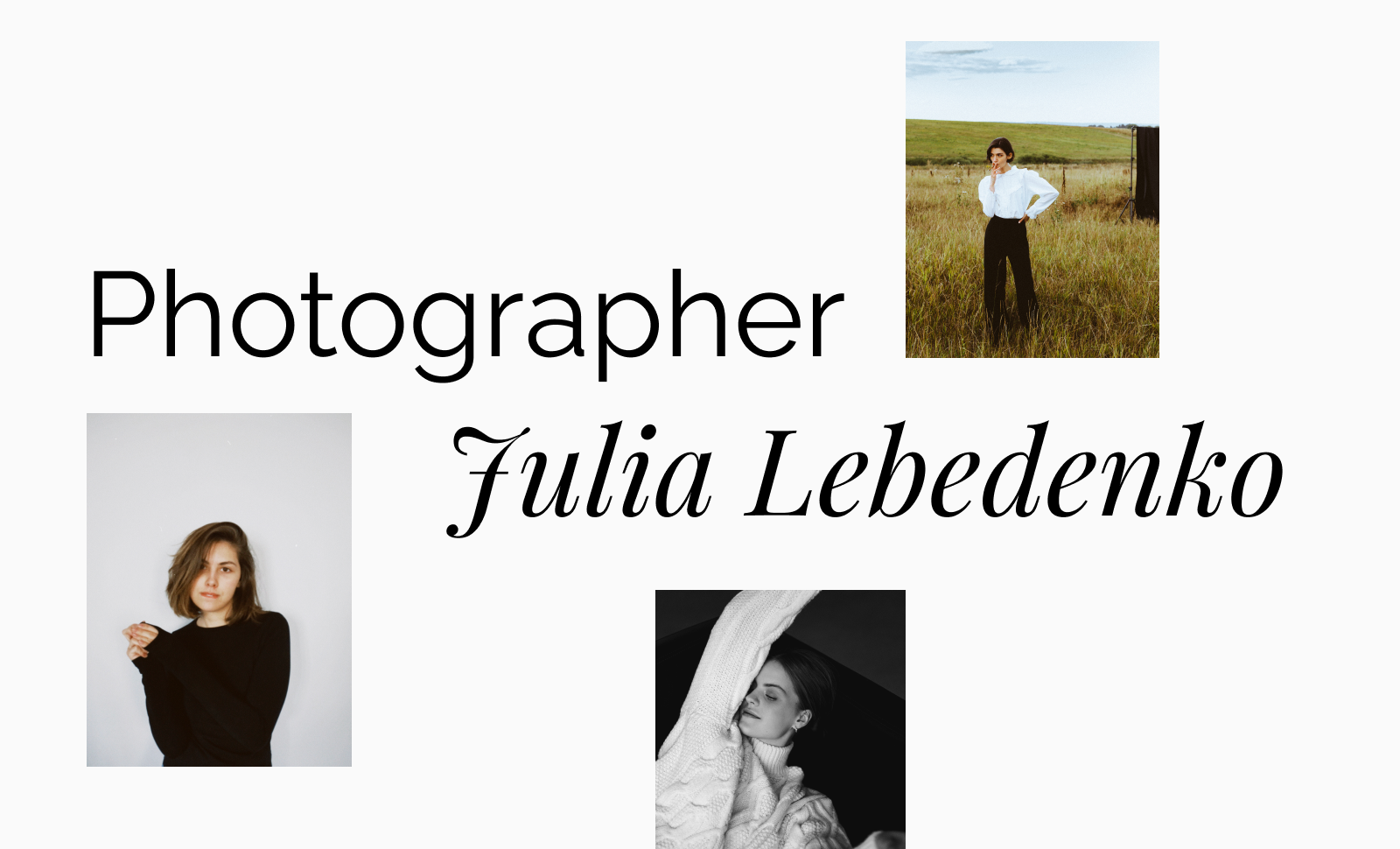 Photographer Julia Lebedenko