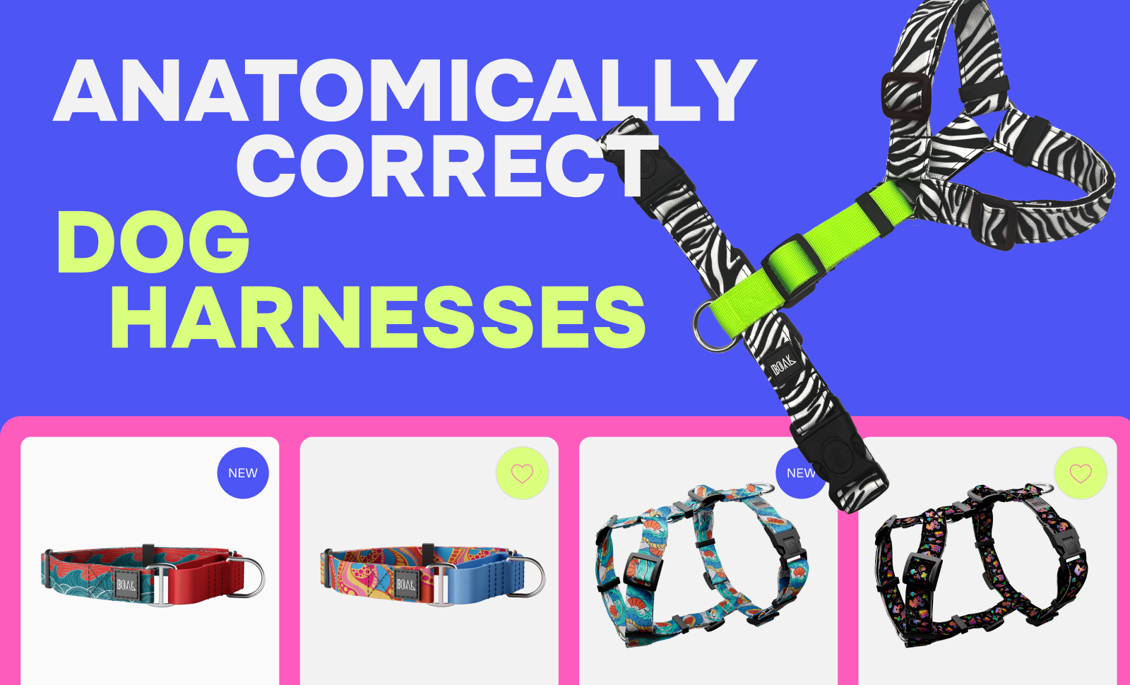 anatomically correct dog harnesses