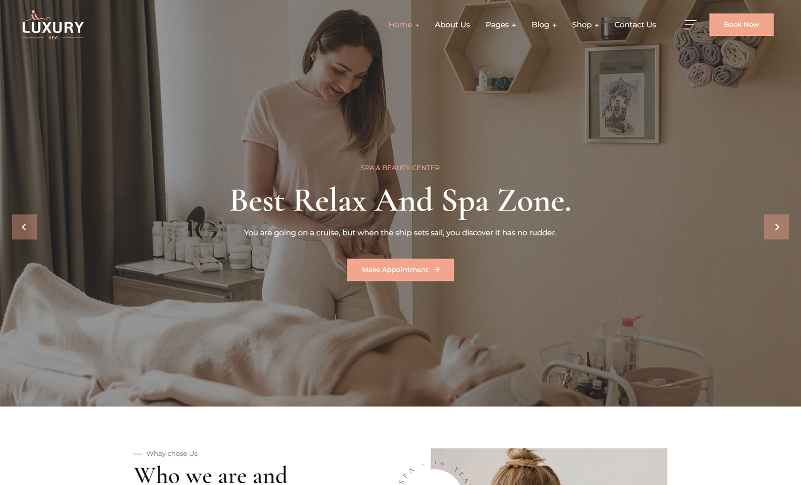 LuxurySpa Spa Beauty HTML Template
