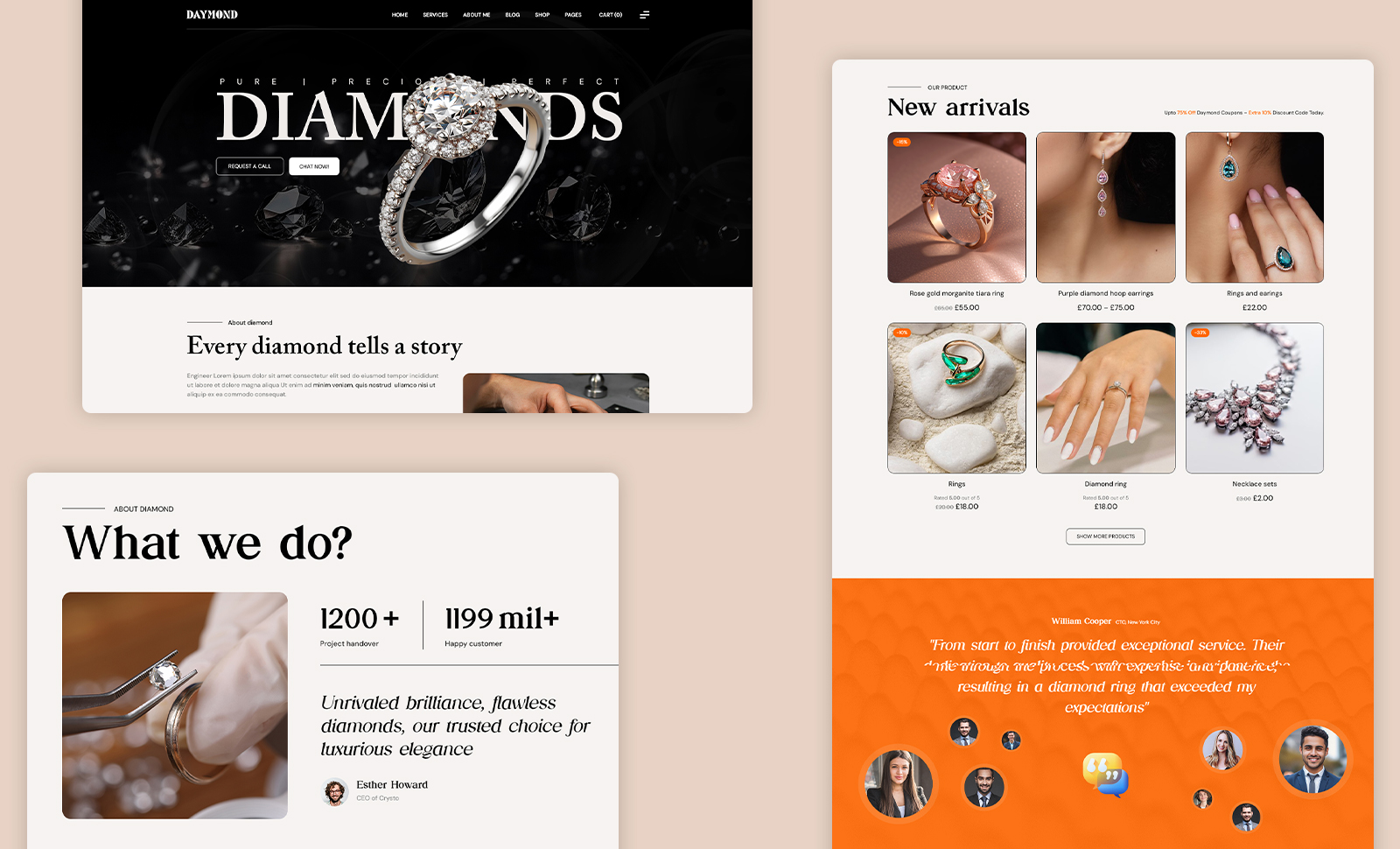 Crysto Diamond Manufacturer and Store WordPress Theme