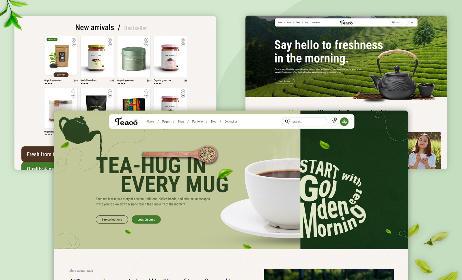 Teaco Tea Company and Organic Store WordPress Theme