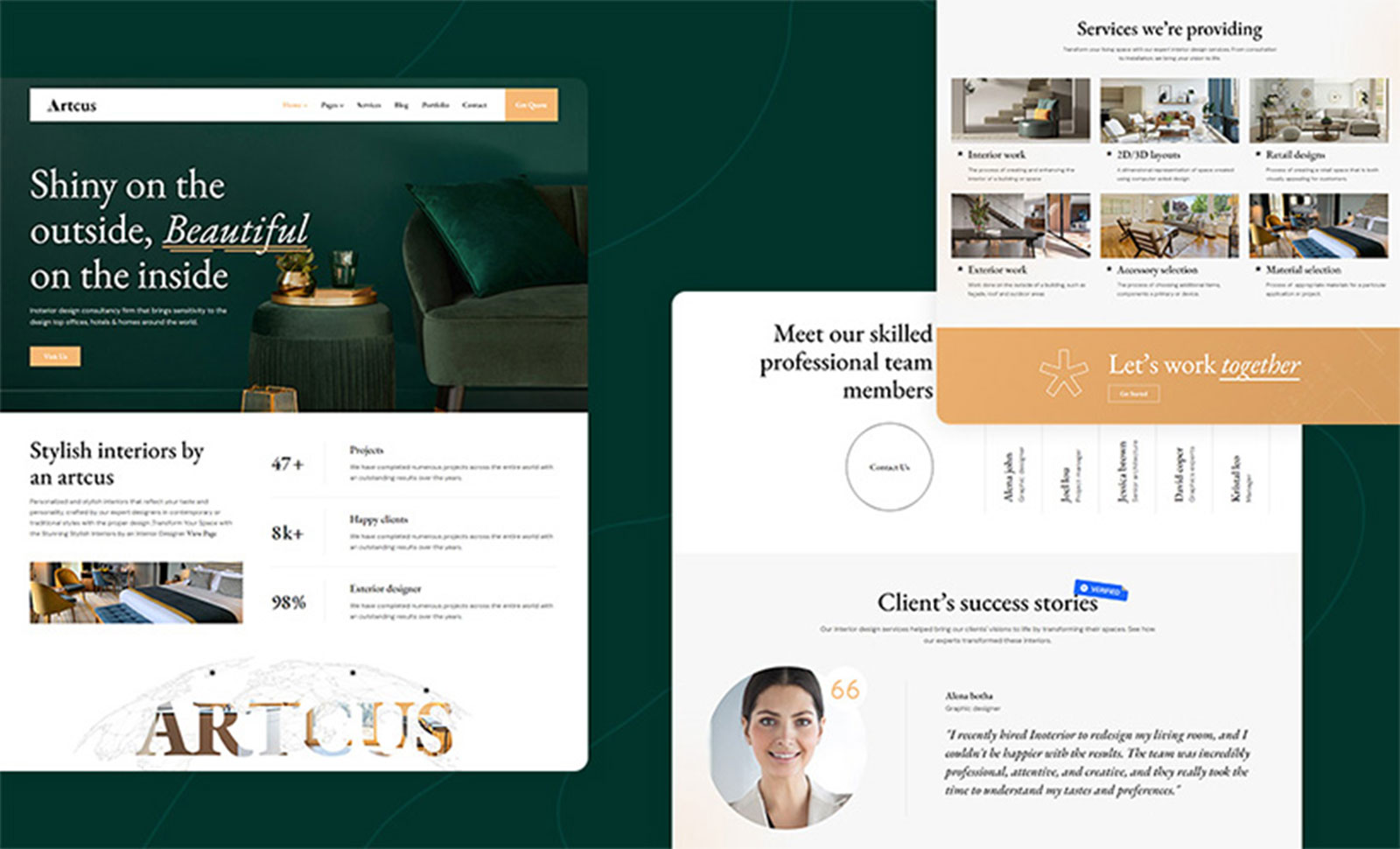 Artcus  Interior Designer and Architecture WordPress Theme