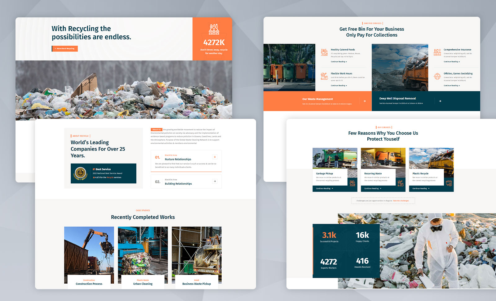 Trashly Waste Pickup and Disposal Services WordPress Theme