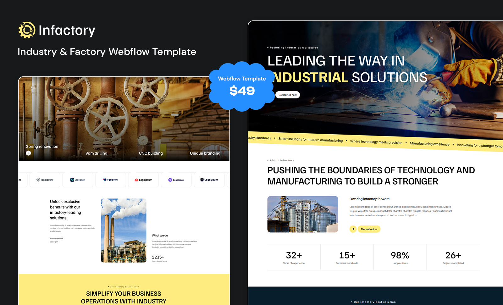 Infactory Webflow Template
