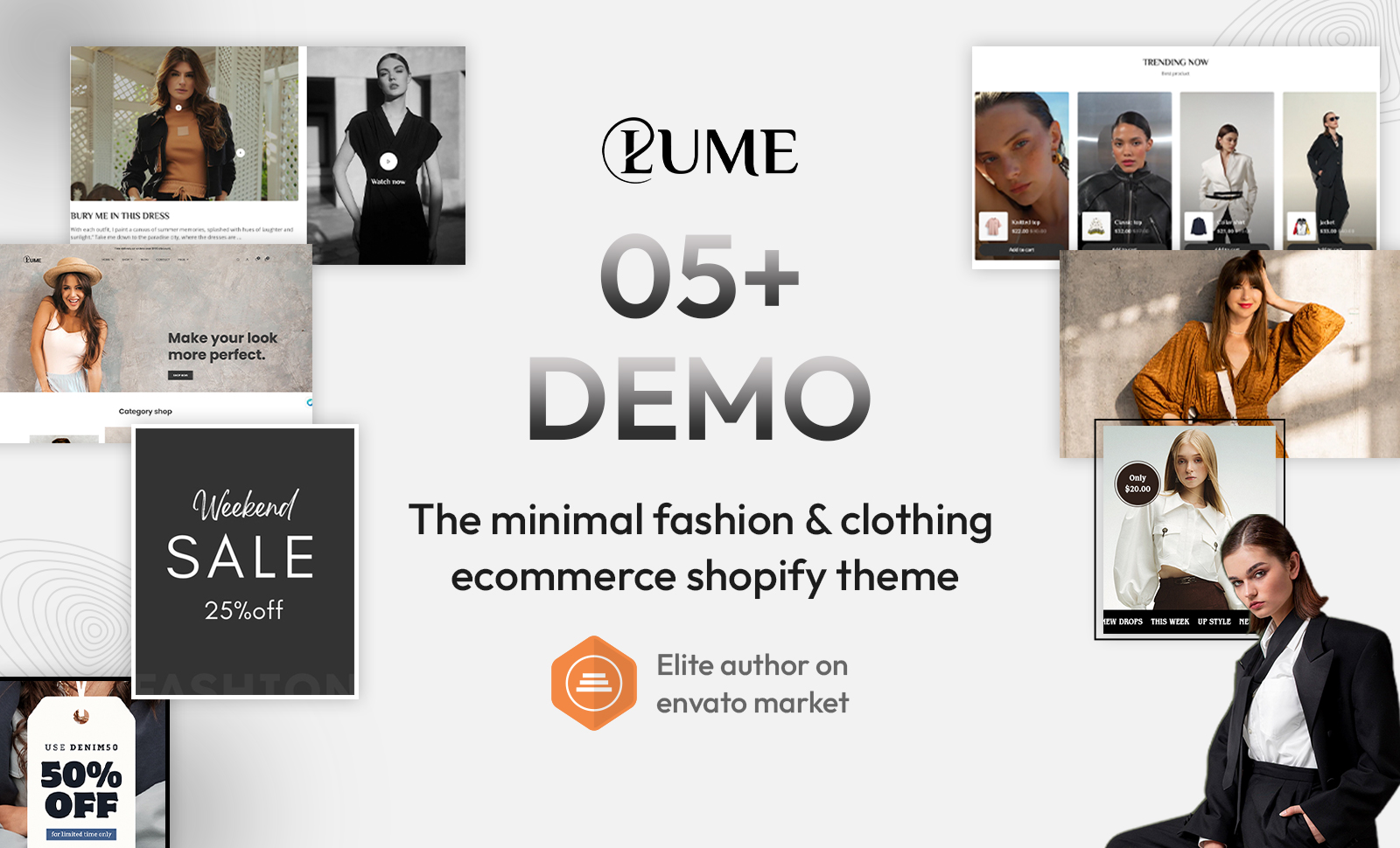 Lume Minimal Fashion Clothing Shopify Theme