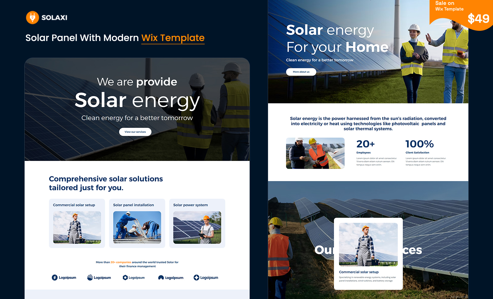 Solaxi Wix Template
