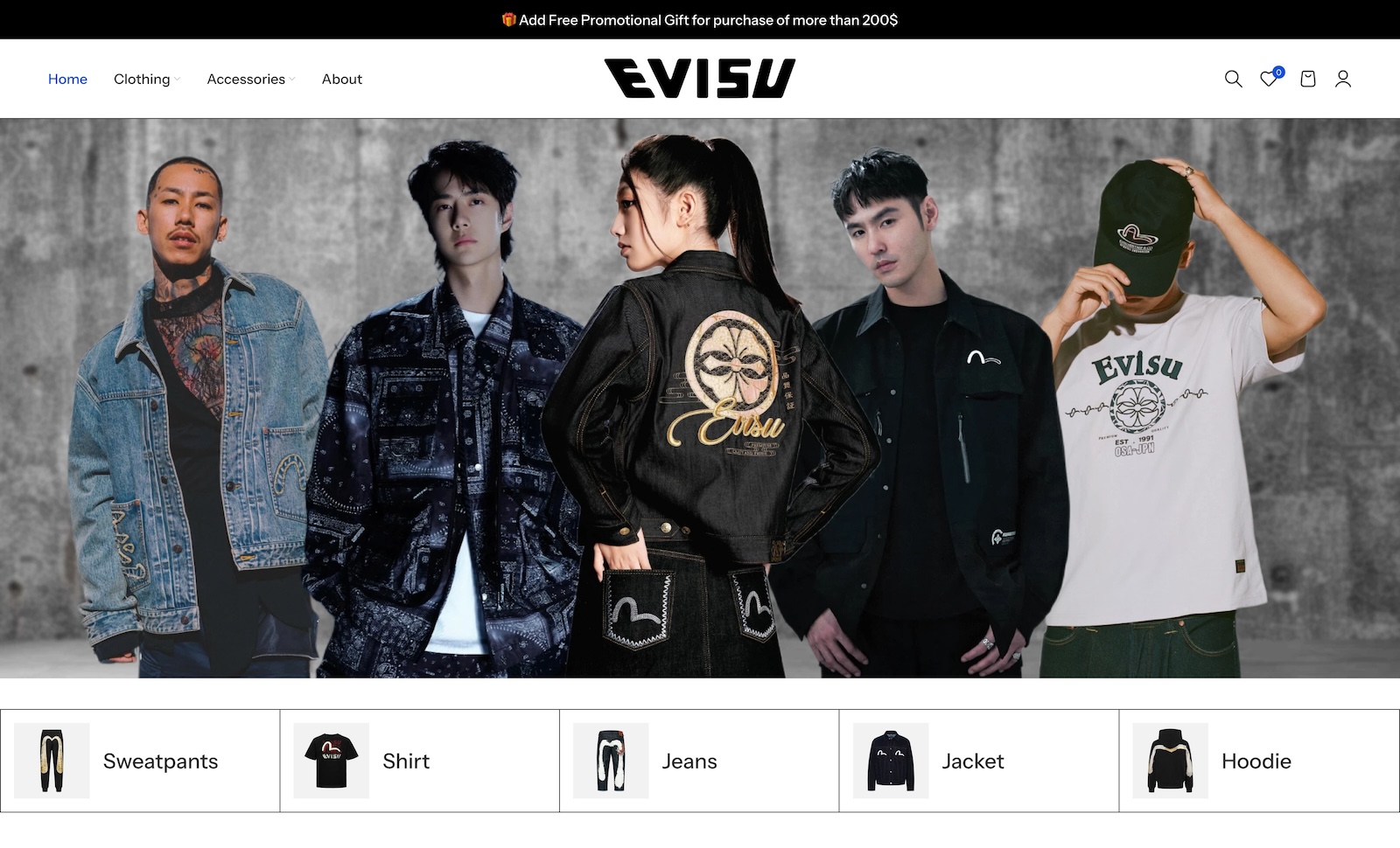 Evisu Clothing