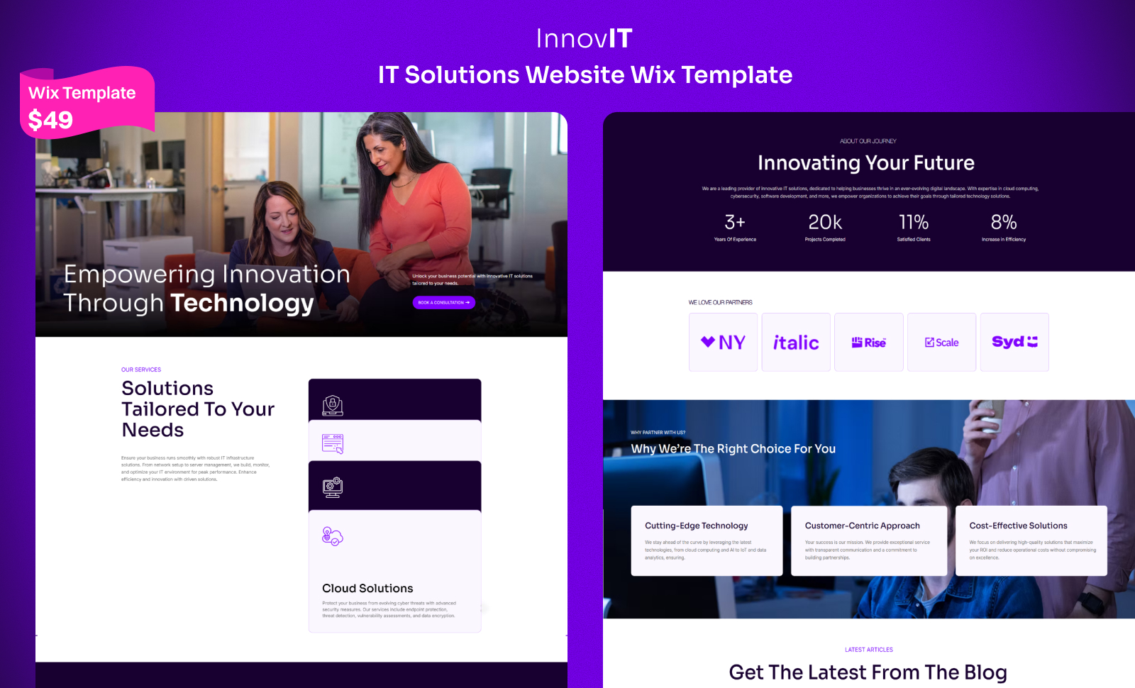 Innovit Wix Template