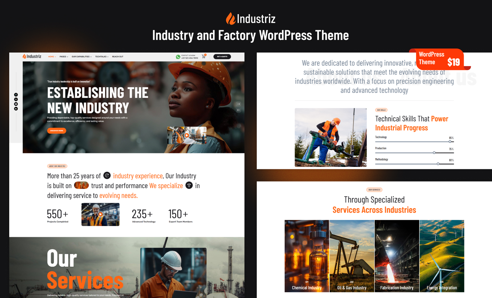 Industriz WordPress Theme