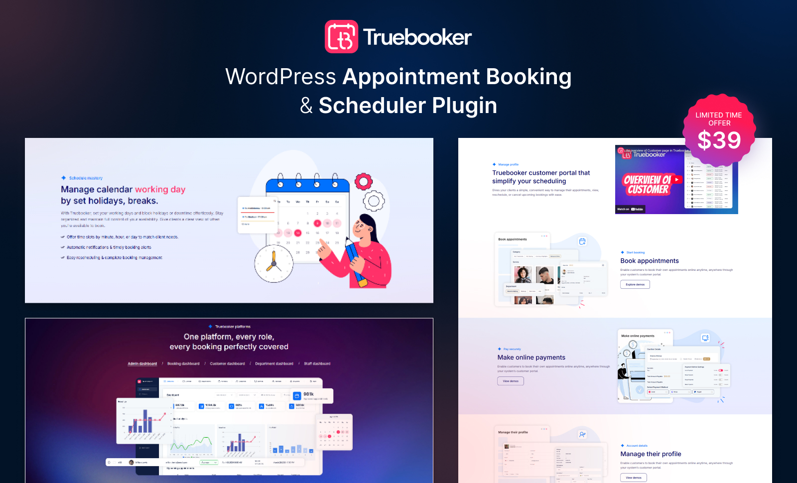 Truebooker Appointment Booking and Scheduler Plugin