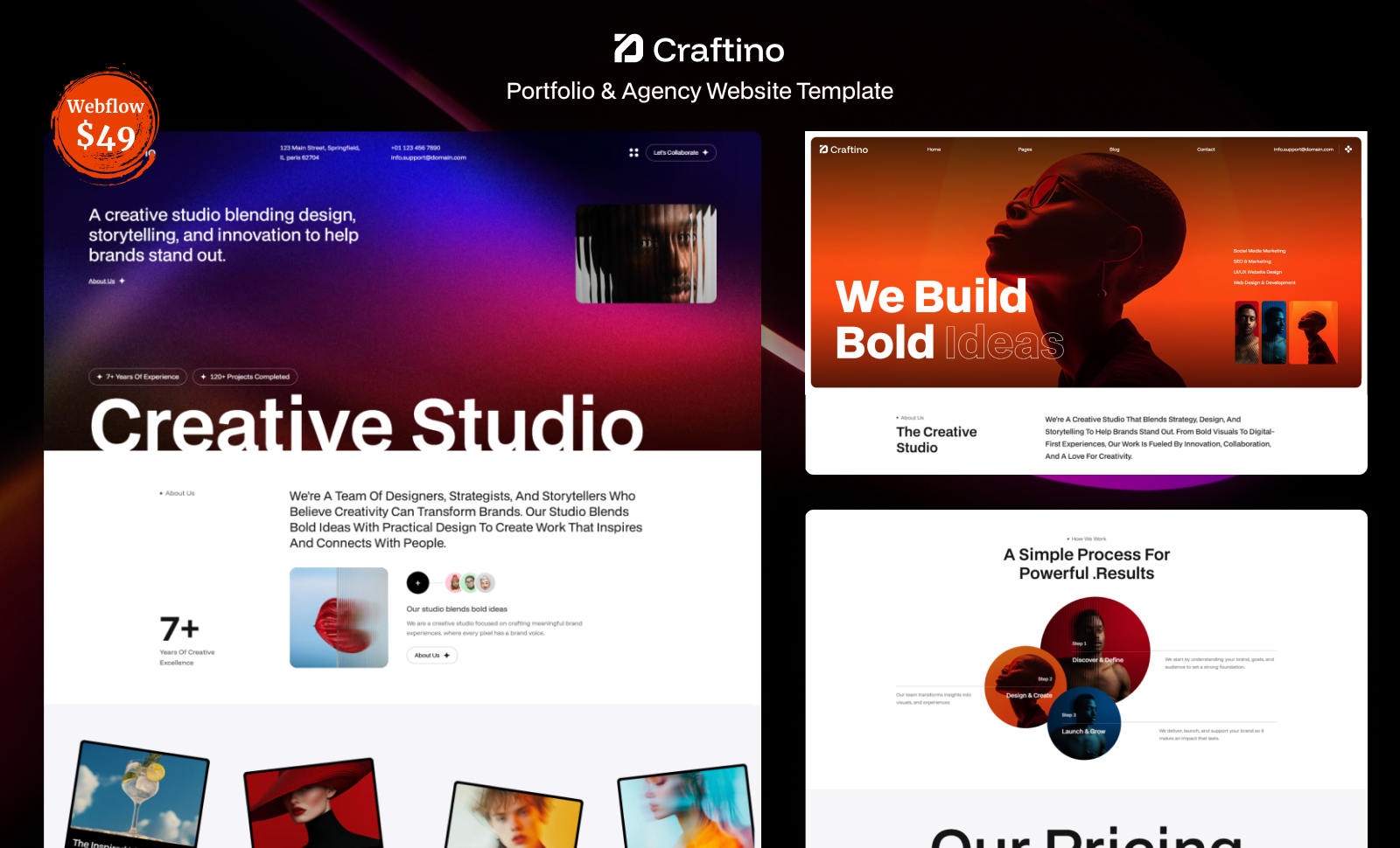 Craftino Webflow Template