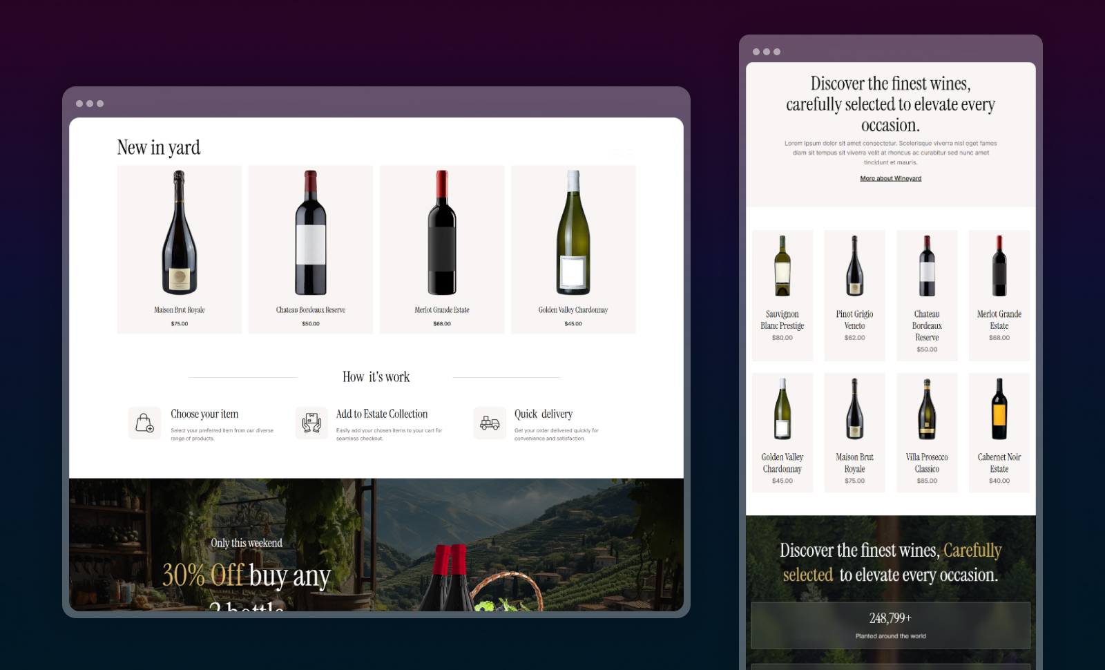 Wineyard Wix Template