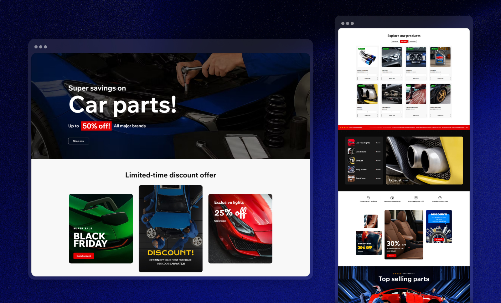 Partzio Wix Template