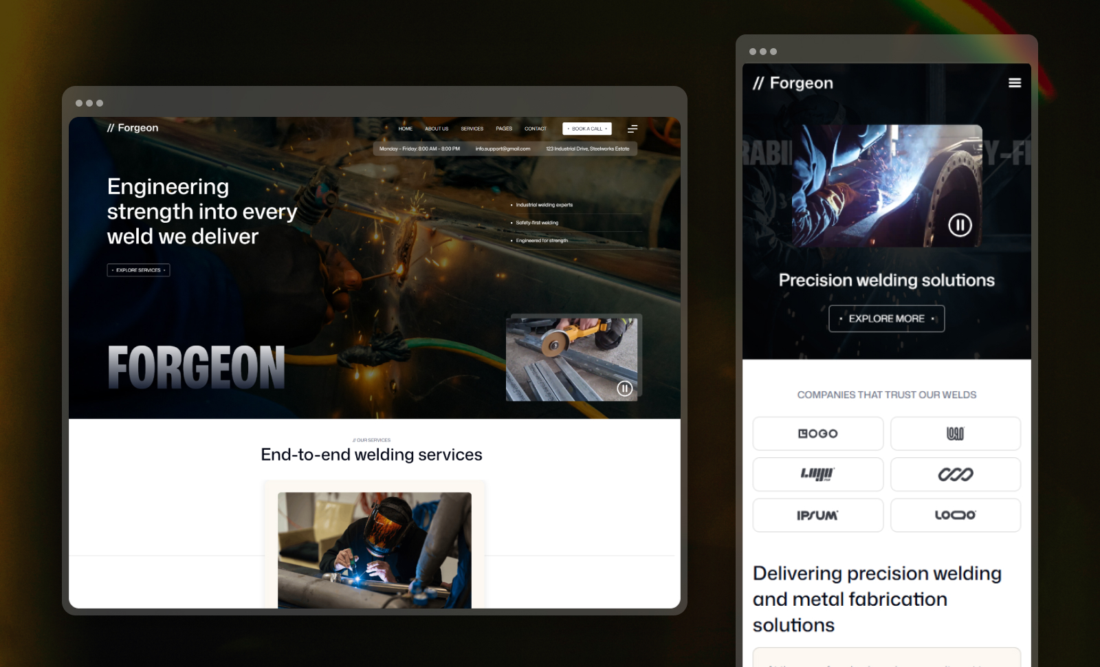 Forgeon Webflow Template
