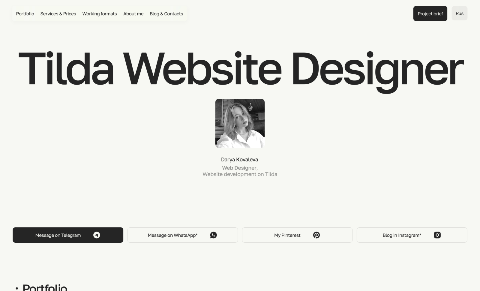 Darya Kovaleva Web Designer