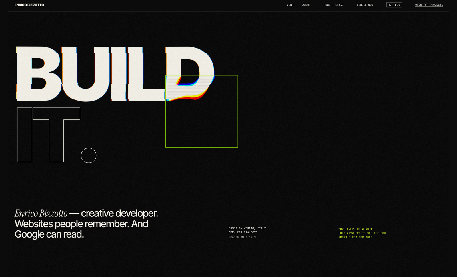 BUILD IT