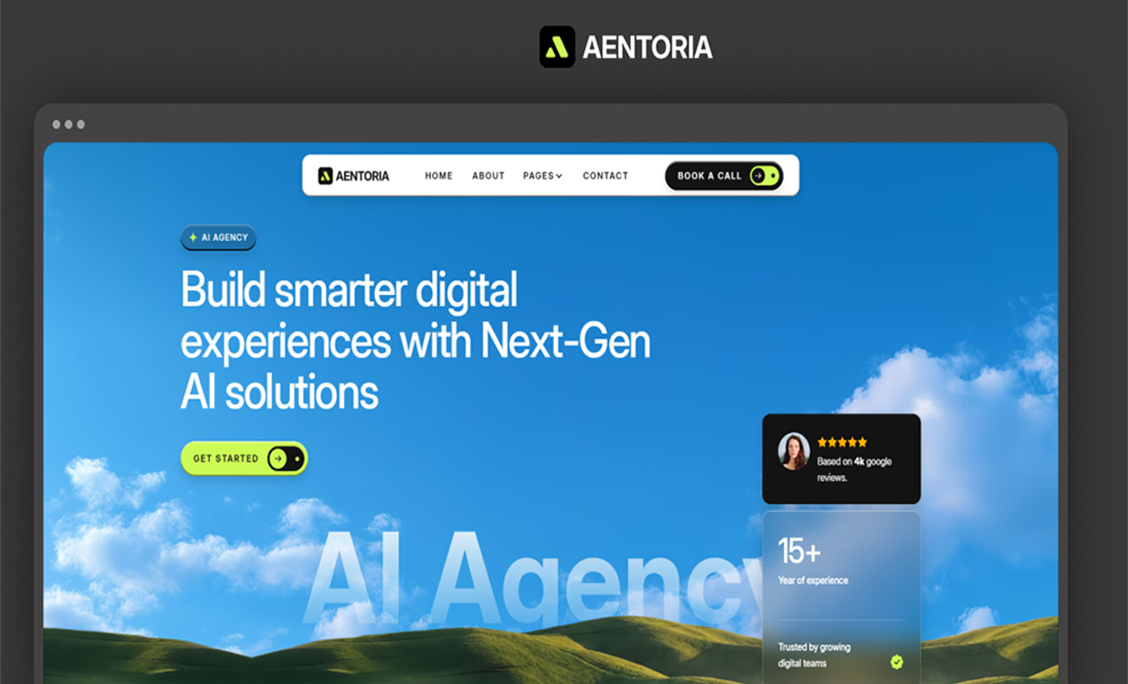 Aentoria Webflow Template