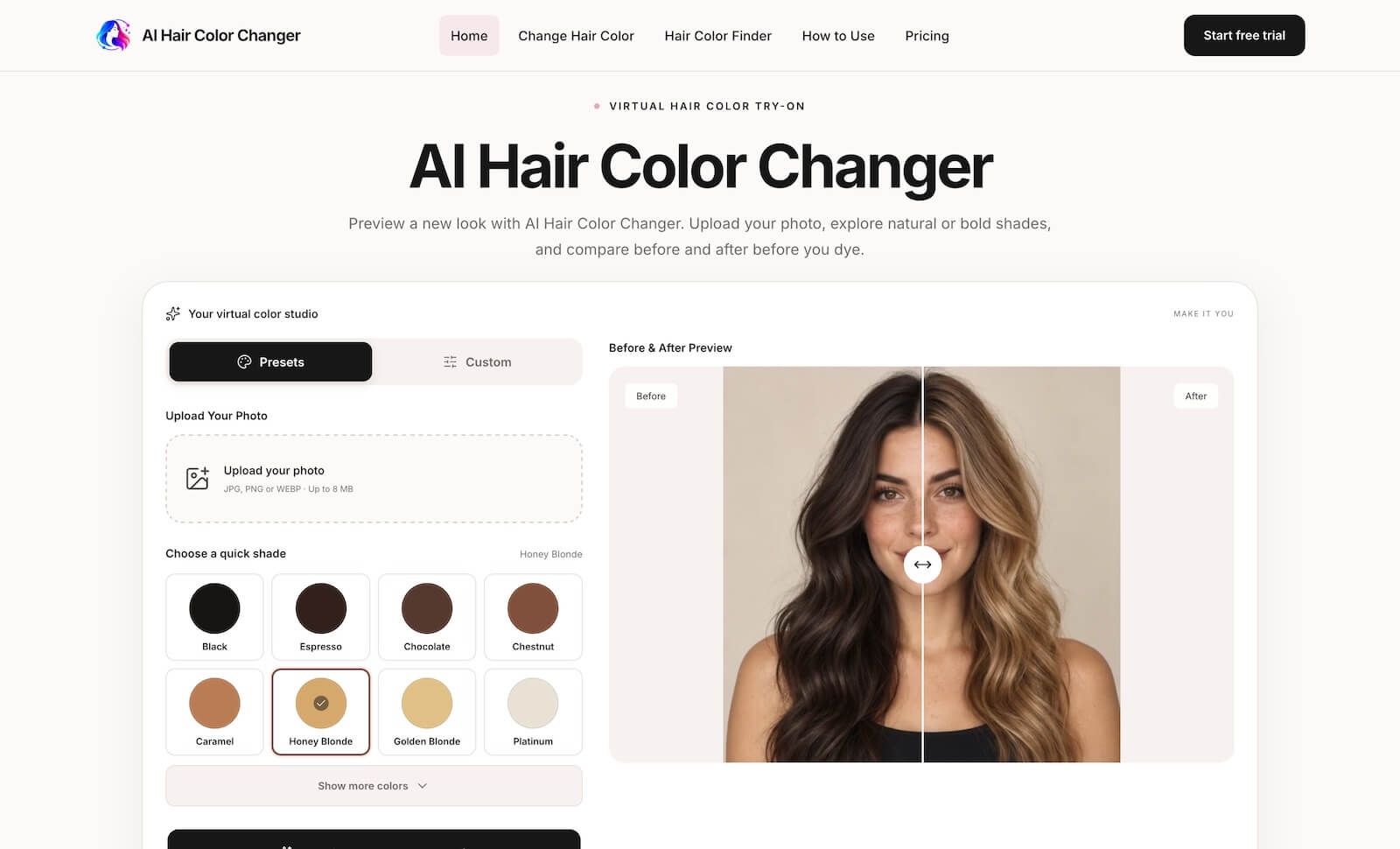 AI Hair Color Changer