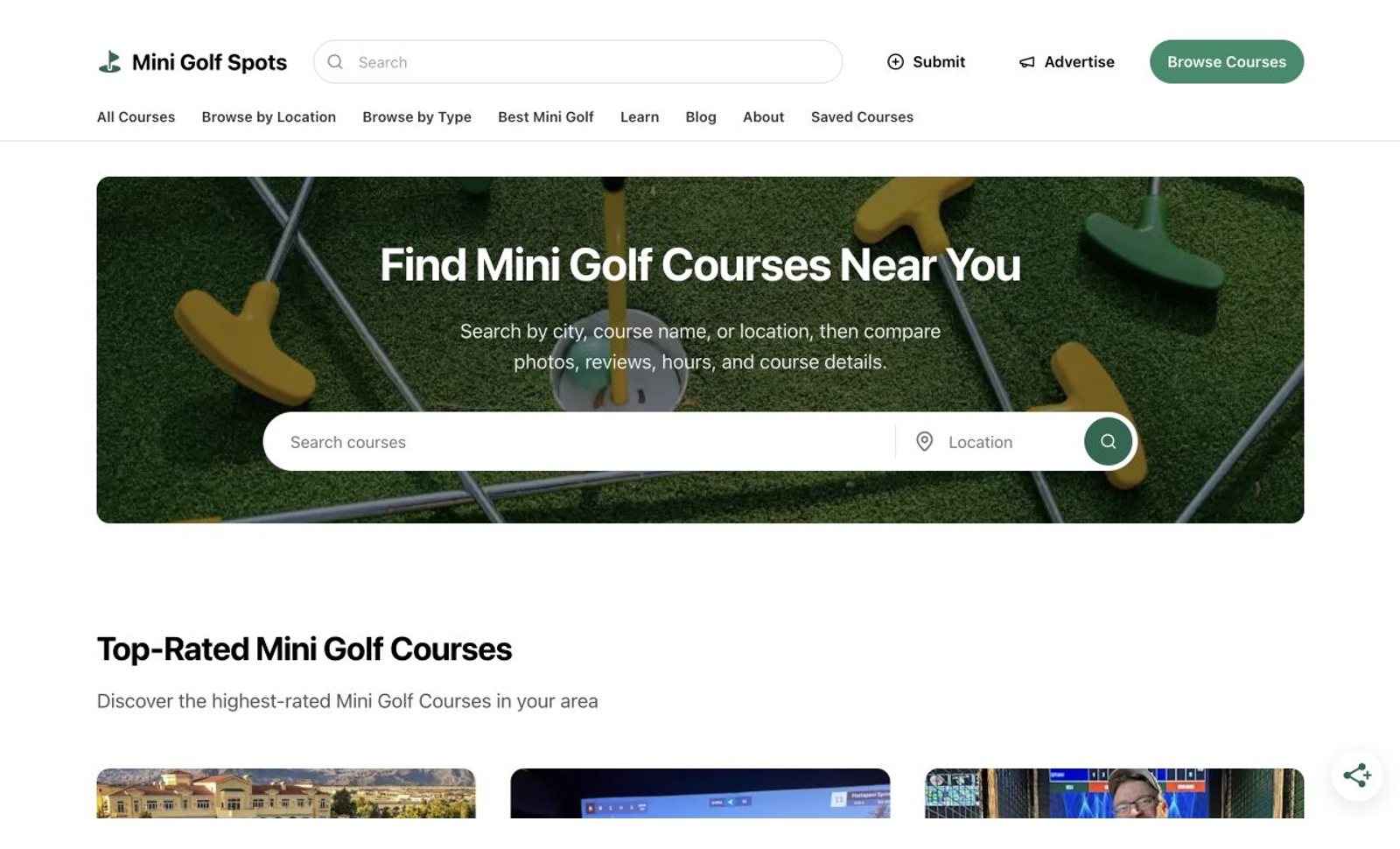 Mini Golf Spots
