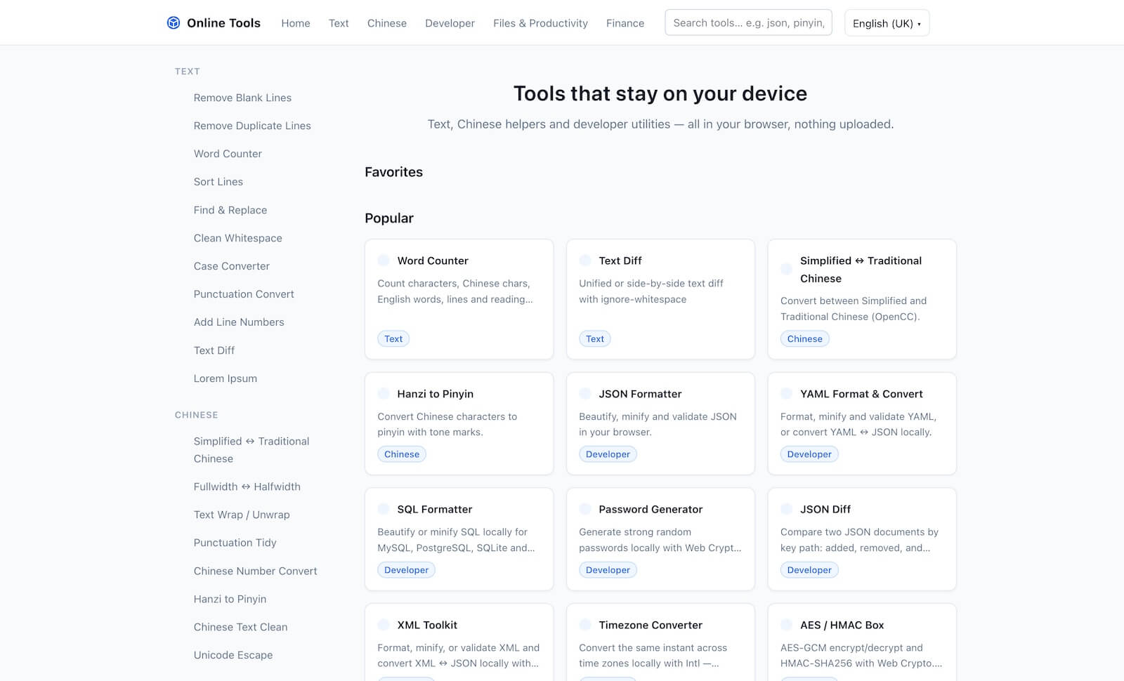 Online Toolbox